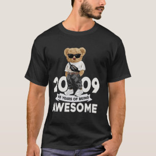 T-shirt Vintage depuis 2009 15e anniversaire Cadeaux 15 an