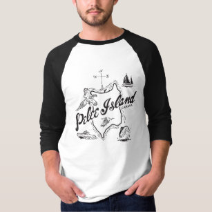T-shirt vintage d'île de Pelee des hommes