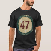 T-shirt Vintage Distressed Number 47 (Devant)