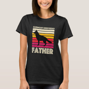 T-shirt Vintage Dog Father Retro German Shepherd Dad