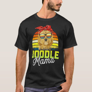 T-shirt Vintage Doodle Mama Meilleur Goldendoodle Maman Ev