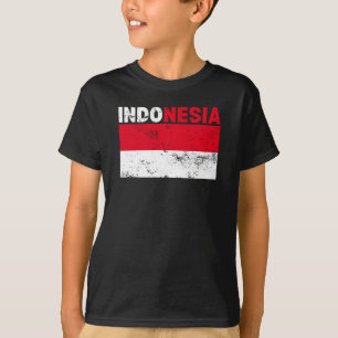 T-Shirt vintage drapeau Indonésie