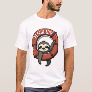 T-shirt Vintage drôle de sauvetage paresseux humour rétro
