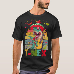T-shirt Vintage Drôle de Trex Dino Faisons la Fête Cinco D