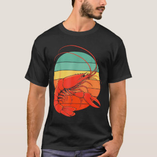 T-shirt Vintage écrevisses cajun fruits de mer