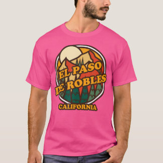 T-shirt Vintage El Paso De Robles California Mountain Hiki