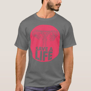 T-shirt Vintage Enregistrer une vie Anti-avortement