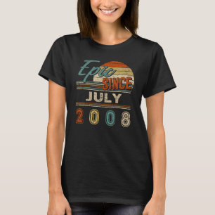 T-shirt Vintage Epic depuis juillet 2008 14 ans Anniversai