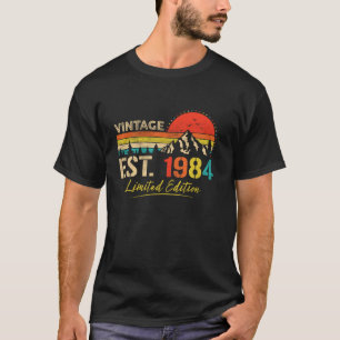 T-shirt Vintage Est 1984 Limited Edition 40e anniversaire
