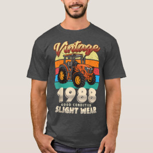 T-shirt Vintage Est 1988 Farmer Tractor 34e anniversaire 3