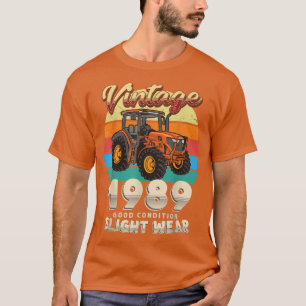 T-shirt Vintage Est 1989 Farmer Tractor 33e anniversaire 3