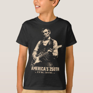 T-shirt Vintage États-Unis 250e anniversaire Abe Lincoln