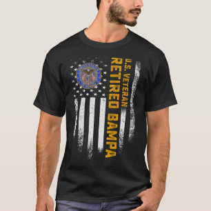 T-shirt Vintage États-Unis drapeau américain Vétérinaire d