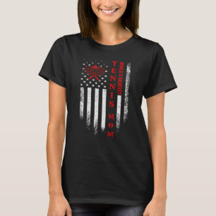 T-shirt Vintage États-Unis Drapeau Monde S Okayest Tennis 