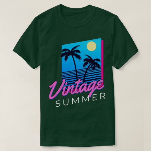 T-shirt Vintage été (Design devant)