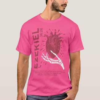 T-shirt Vintage Ézéchiel 3626 Cœur de chair Verset bibliqu