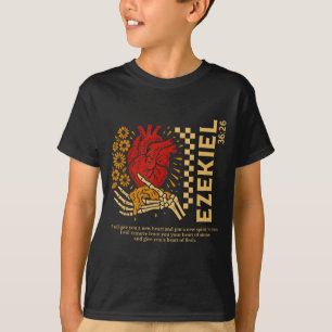 T-shirt Vintage Ézéchiel 36-26 Cœur de Chair Verset Bibliq