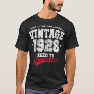 T-shirt Vintage Fabriqué En 1928 90e Anniversaire Cadeau