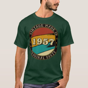 T-shirt Vintage Fabriqué En 1957 Pièces D'Origine