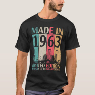 T-shirt Vintage Fabriqué En 1963 Ltd Édition 59 Ans D'Être