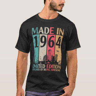 T-shirt Vintage Fabriqué En 1964 Ltd Édition 58 Ans D'Être