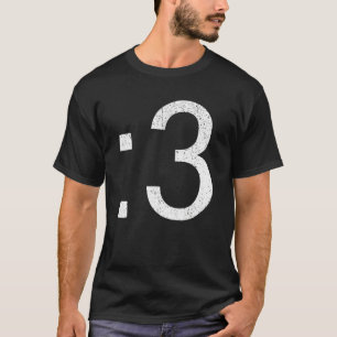 T-shirt Vintage face 3 chat inversée