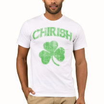 Vintage Fade Chirish Shamrock St Patrick's Day