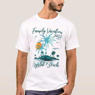 T-shirt Vintage Family Vacation 2022 Texas Crystal Beach
