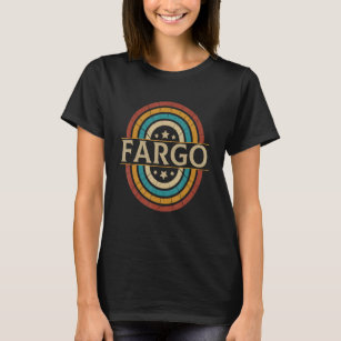 T-shirt Vintage Fargo City Pride Accueil North Dakota Stat