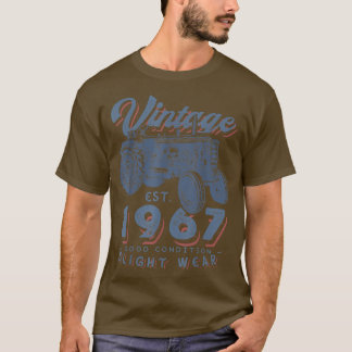 T-shirt Vintage Farmer Tractor established 1967 55th Birth
