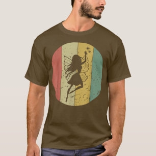 T-shirt Vintage Fée Rétro Fée Silhouette Fée Conte Lo