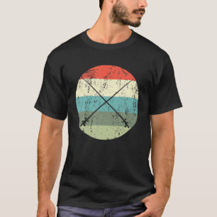 T-shirt Vintage Fencer Fighting Sports Fencers Retro Fenci