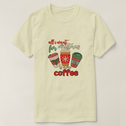 T-shirt Vintage Fêtes Café Amateurs Noël (Design devant)