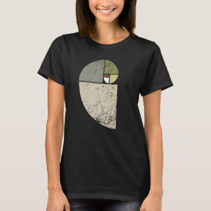 T-shirt Vintage Fibonacci Spiral Math Golden Ratio Cool Sc