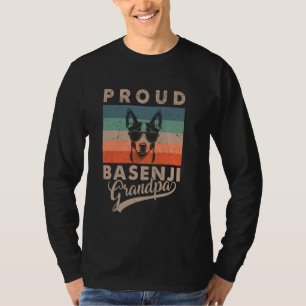T-shirt Vintage Fier Basenji Chien Grand-Père Propriétaire