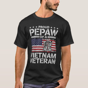 T-shirt Vintage Fière Pepaw Vietnam Vétérinaire États-Unis