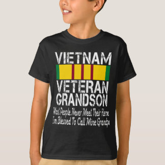 T-shirt Vintage Fiers Vietnam Vétérinaire Grandson Vétérin