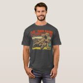T-shirt Vintage Flat Track Racer Cadeau Motorcycle Racer (Devant entier)