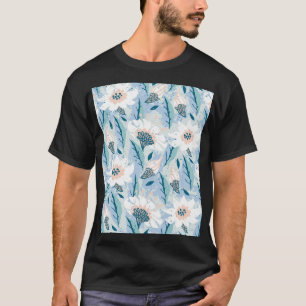 T-shirt Vintage floral peint à la main