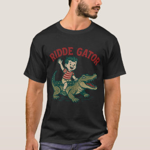 T-shirt Vintage Floride Kitsch Ridde Gator Rétro Alligator
