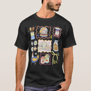 T-shirt Vintage Friperie Mamie Grand-mère Core Coquette Ch