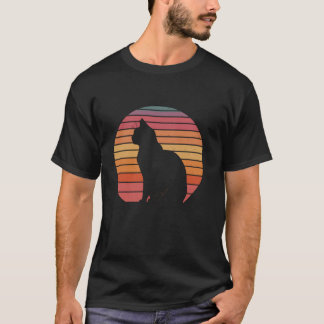 T-shirt Vintage Funny Retro Amoureux des chats Chat Papa C
