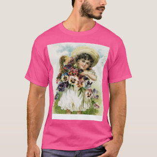 T-shirt Vintage Garden Girl