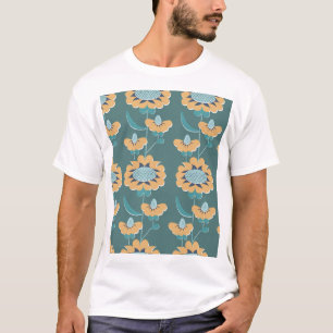 T-shirt Vintage géométrique : Textile Nautique Motif