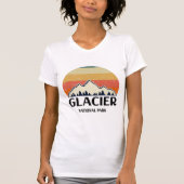 T-shirt Vintage Glacier National Park (Devant)
