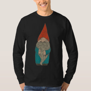 T-shirt Vintage Gnome Funny Jardin Cadeau Whimsy