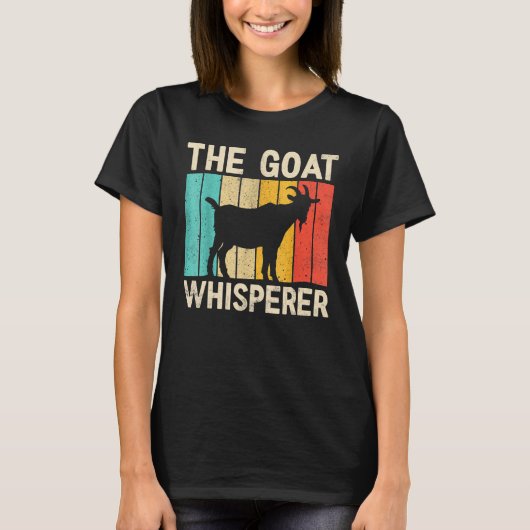T-shirt Vintage Goat  The Goat Whisperer Farmer (Devant)