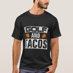 T-shirt Vintage Golf et Tacos Chemise Funny Sports Cool Gi
