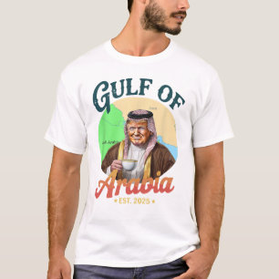 T-Shirt Vintage Golfe Arabique 2025 – Drôle Trump