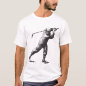 T-shirt vintage Golfer (Devant)